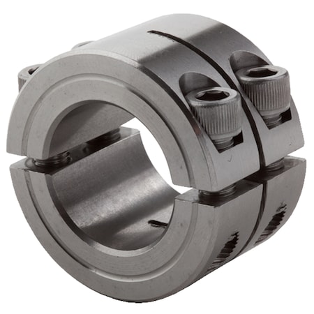 7/8 ID 2Pc Double Wide Clamp Collar, Ss